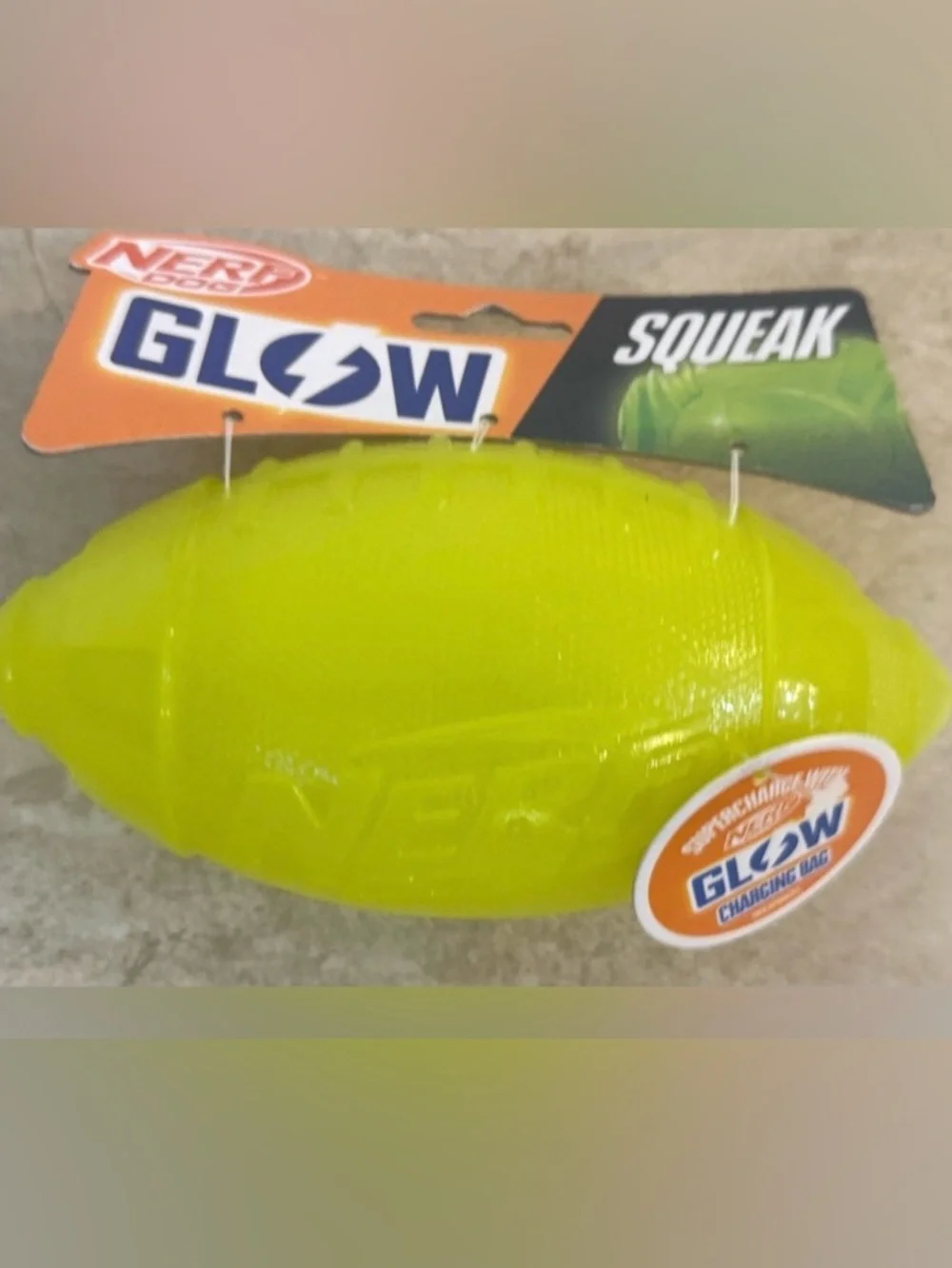 Nerf Dog™ Glow Squeak Bubble Bone, Nerf Dog Glow Football & Nerf Dog Glow Balls